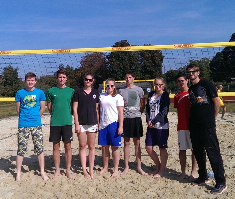 v.l.: Mathias, Sielas, Katharina, Lena, Thomas, Alexandra, Hidir, Herr Oppolzer